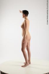 Nude Woman White Standing poses - ALL Average short black Standing poses - simple Pinup